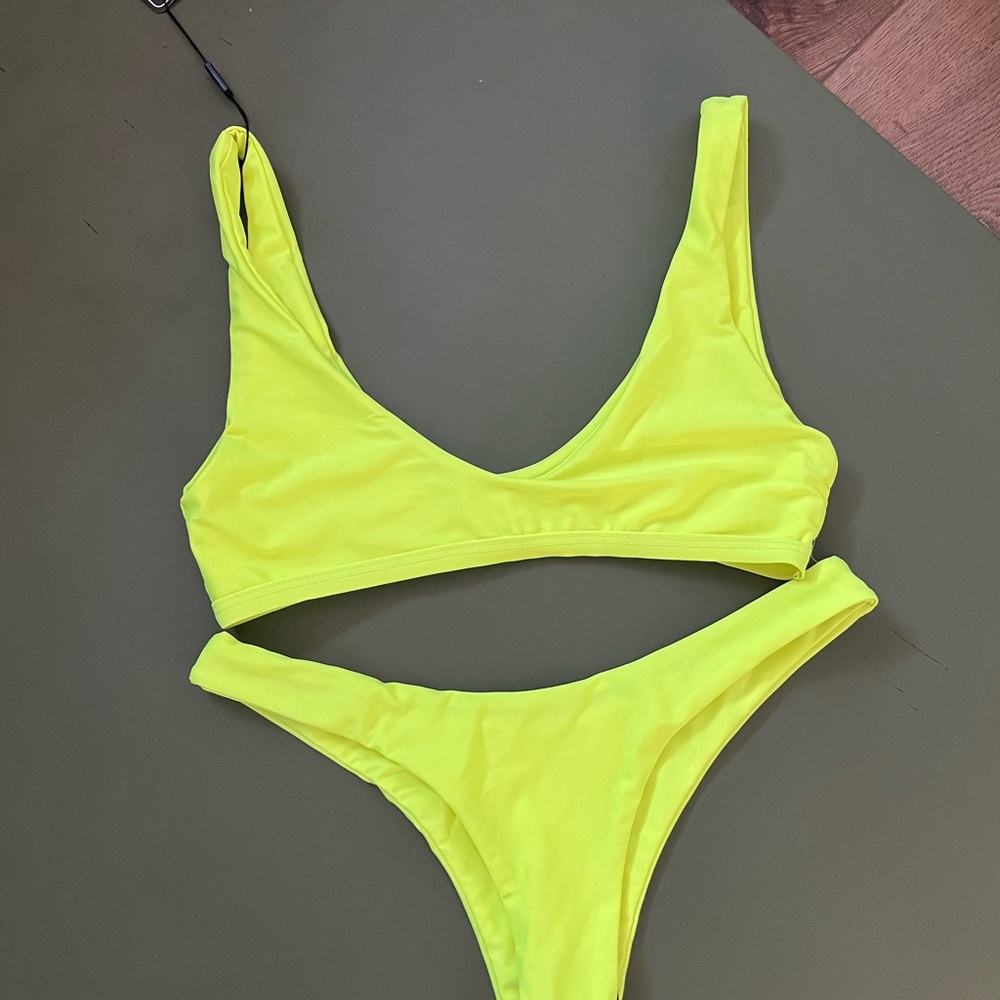 Neon Yellow Bikini Set